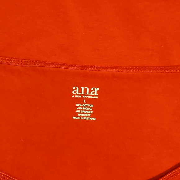 a.n.a. Tank Tops Large Red & Black - Picture 4 of 9